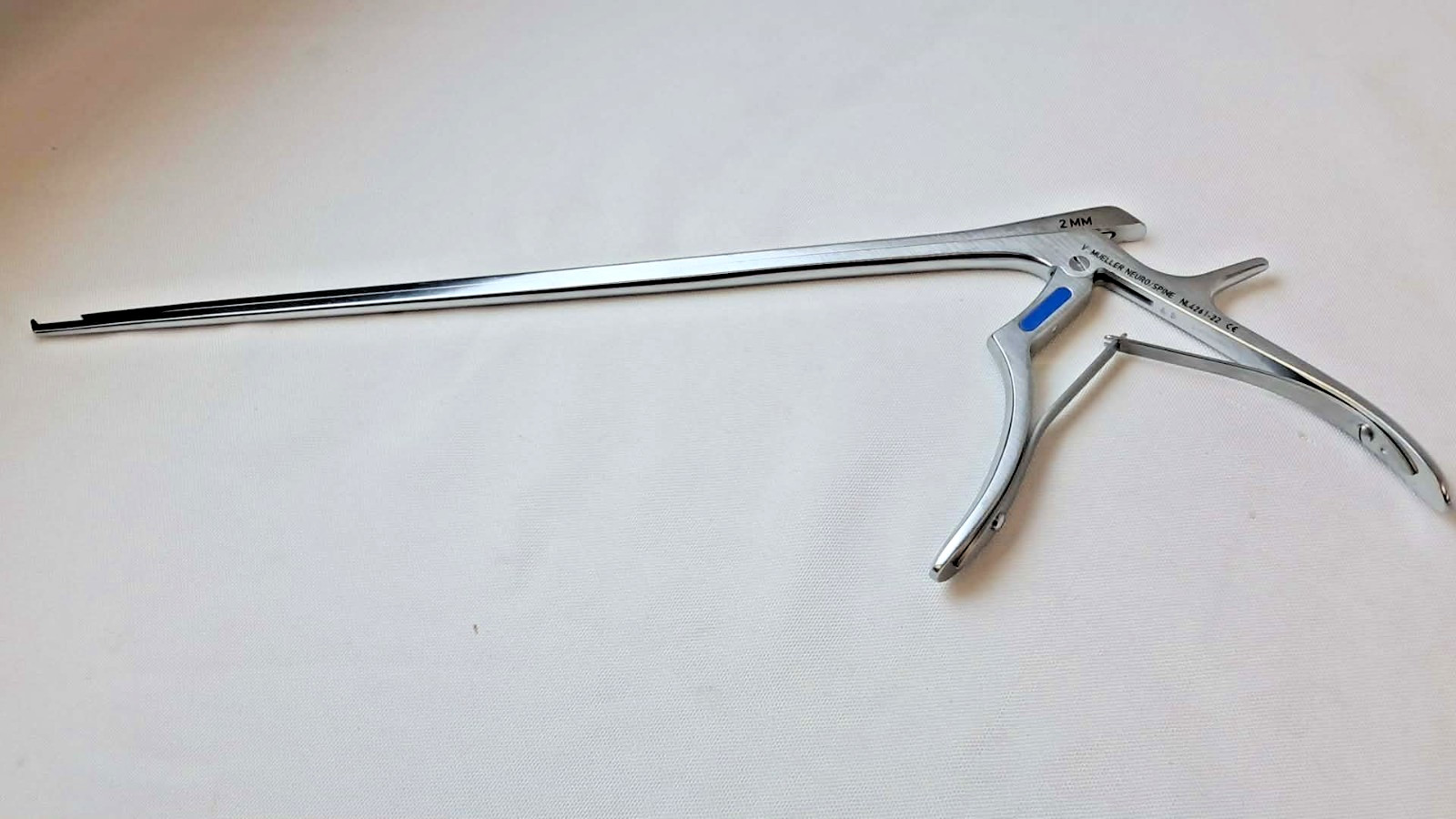 V. Mueller NL4261-22 ChromaLine II 1mm x 40° x 12″ Kerrison Rongeur Neuro Spine
