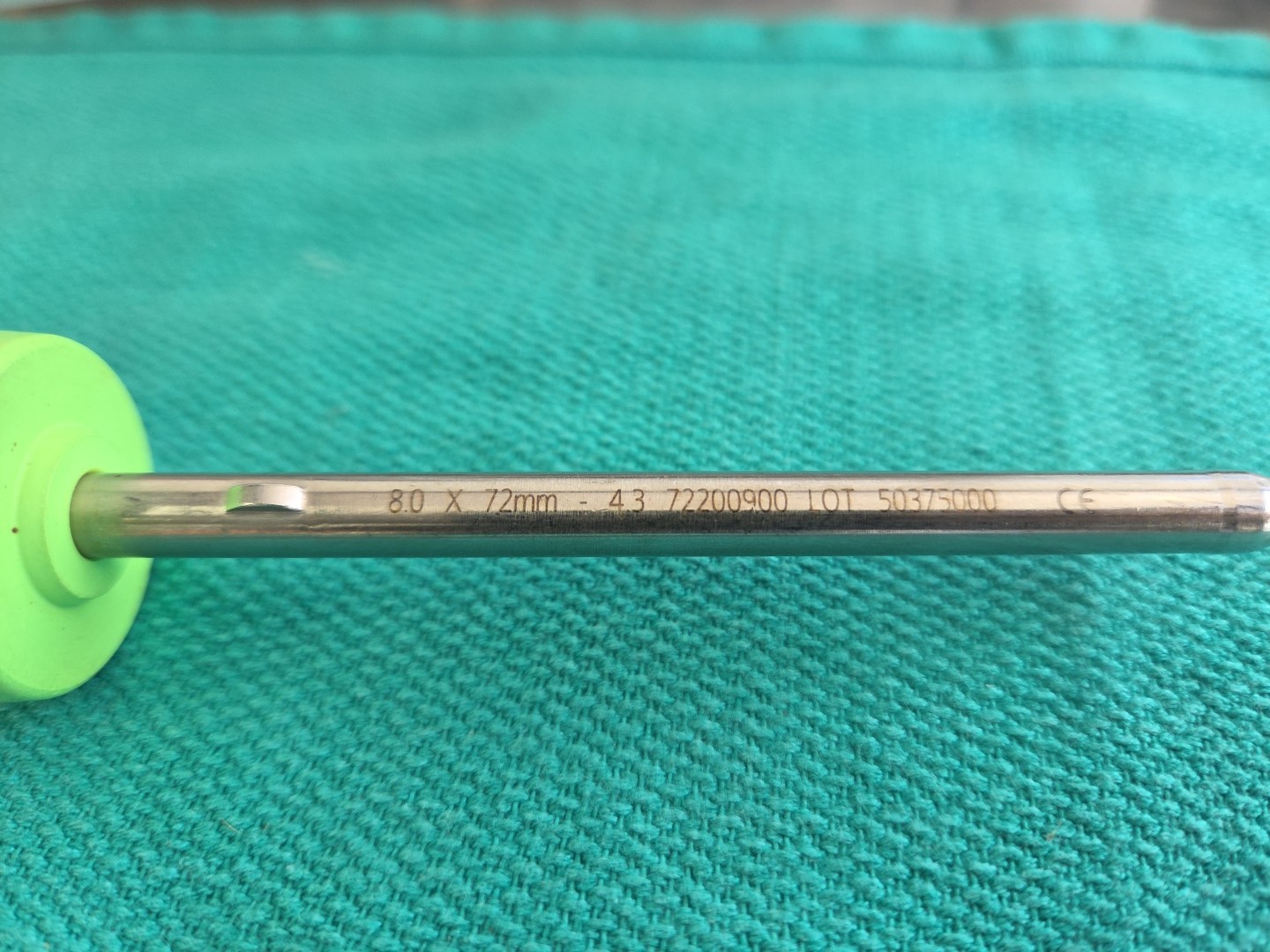 Smith & Nephew 72200900 8.0mm X 72mm Reusable Obturator