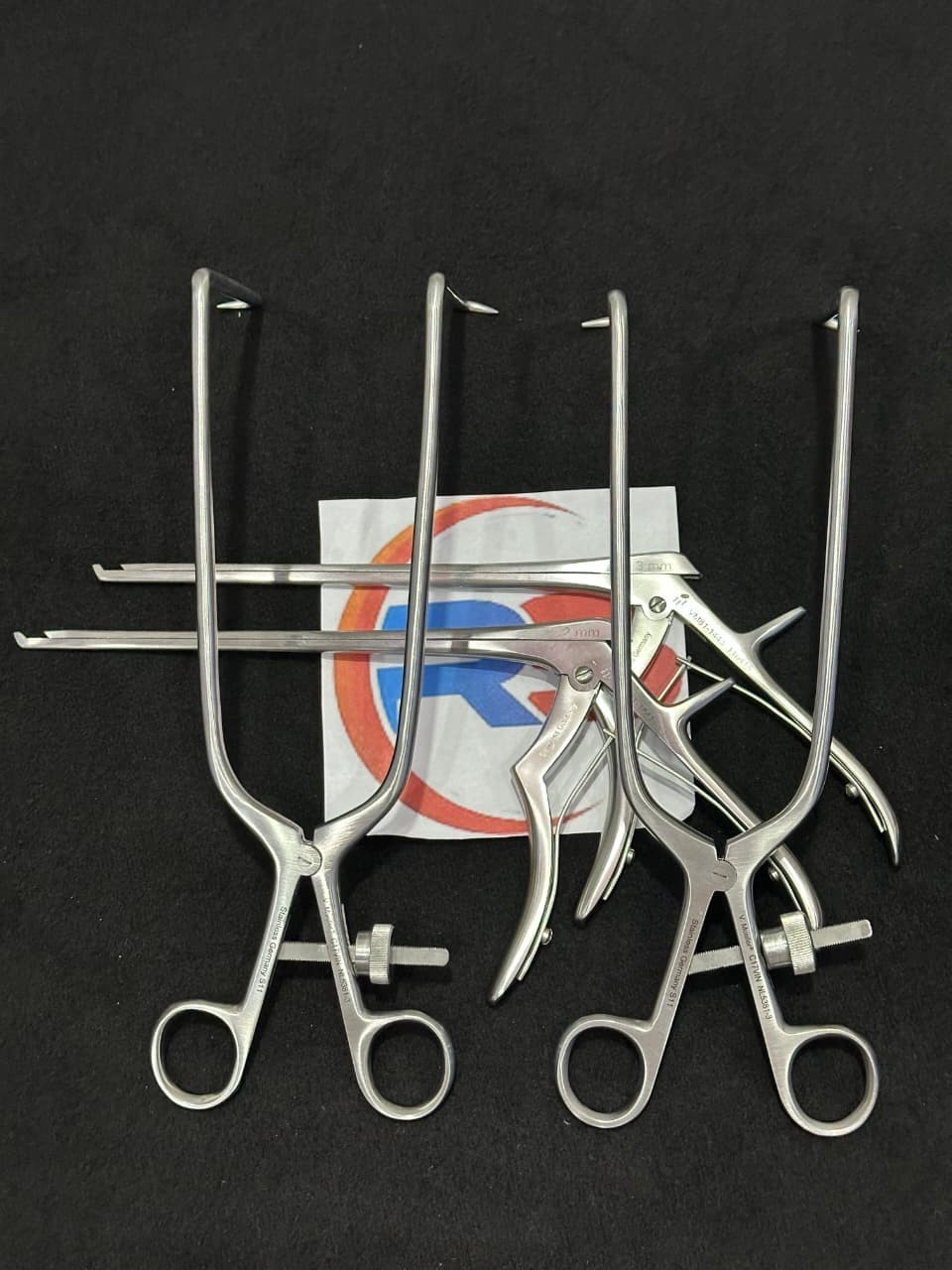 Lot of 4 Pcs V.Mueller Kerrison Rongeurs 2,3mm Zelpi Retractor 5 x 90