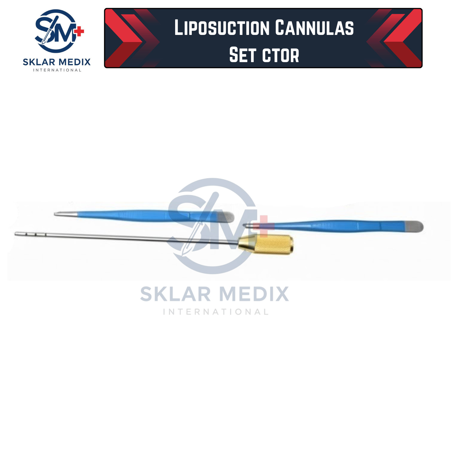 Liposuction Cannulas Set 40 Pcs | Surgical Instruments Kit A+ Stainless Steel CE