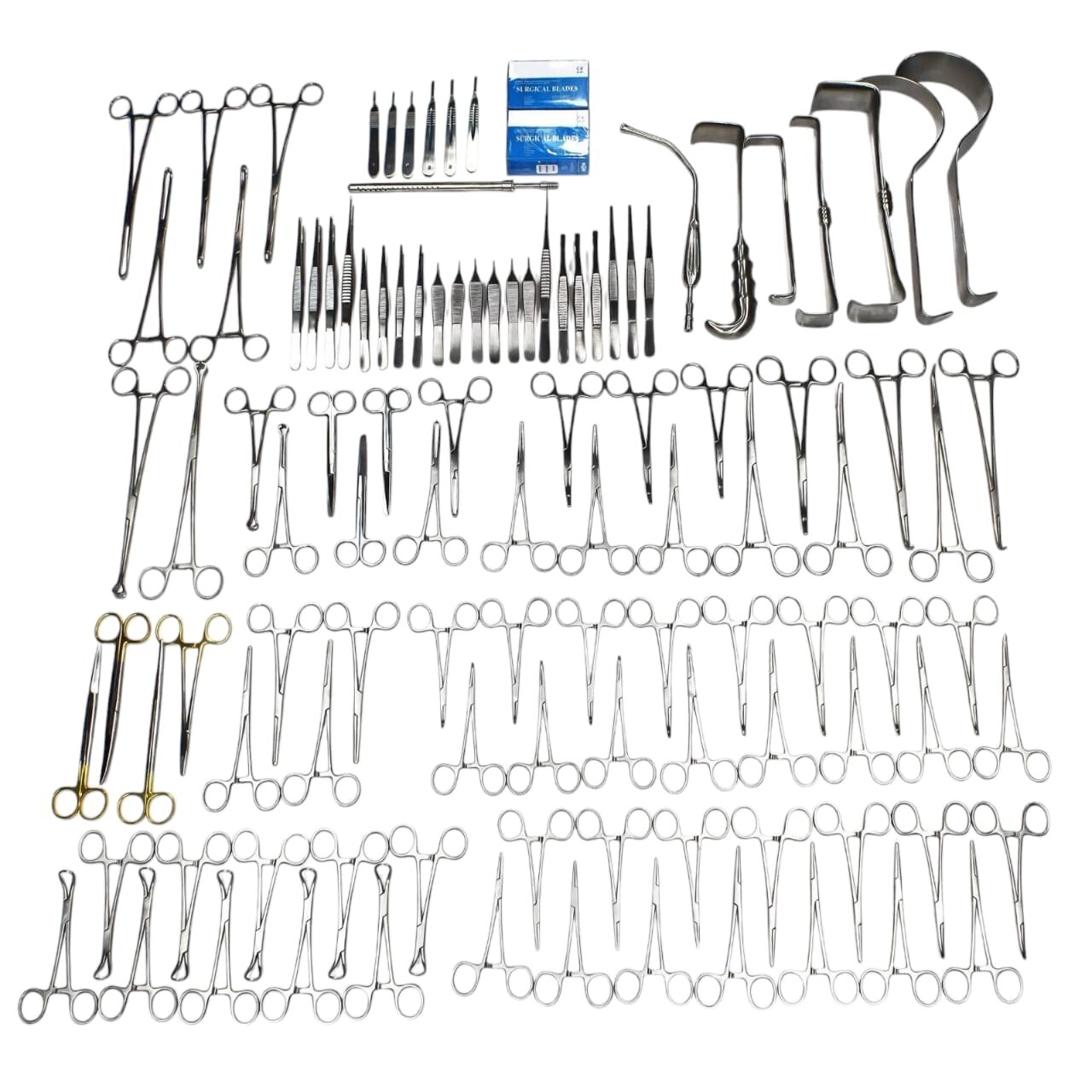 Comprehensive Laparotomy Surgical Instrument Set – 108 Pcs Abdominal Procedure