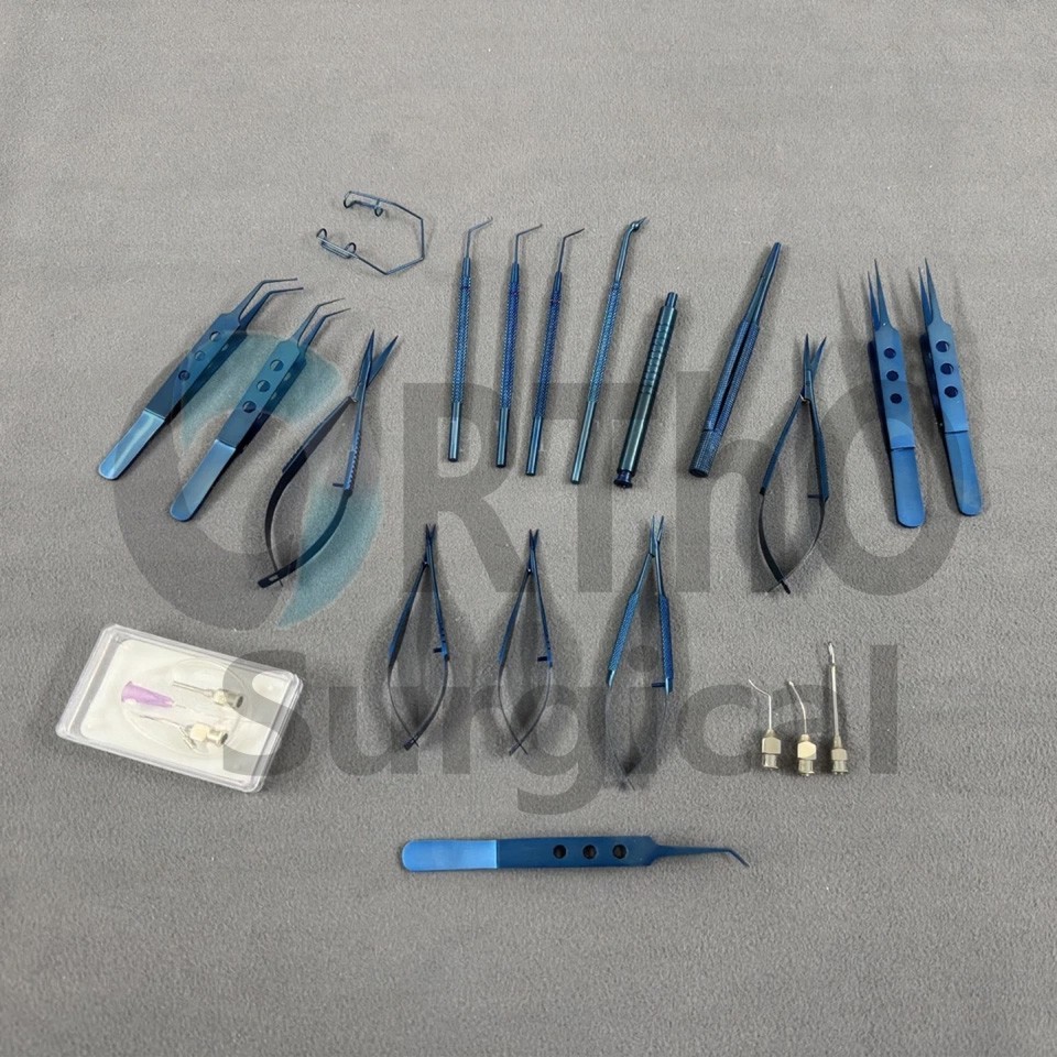 Cataract Surgical Complete Kit, Reusable German Cataract Eye Surgery Instruments