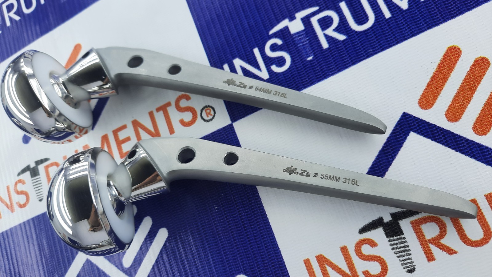 Bipolar Hip Prosthesis Orthopedic instruments (54mm and 55mm)