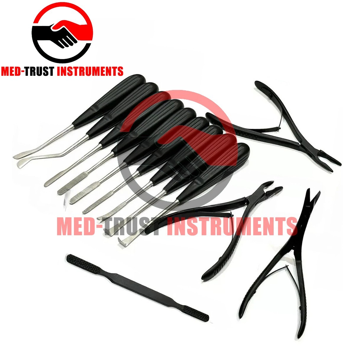 Rhinoplasty Preservation Instruments Set Black