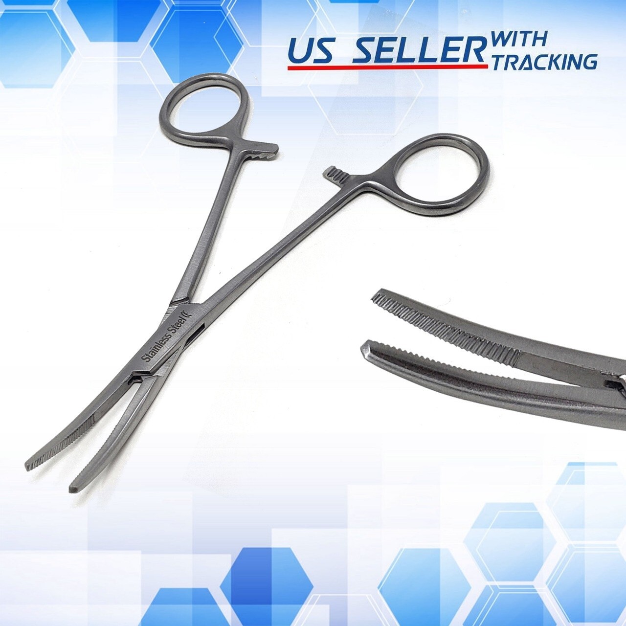 5.5″Kelly Locking Forceps Curved Hemostat Surgical Veterinary New Pro instrument