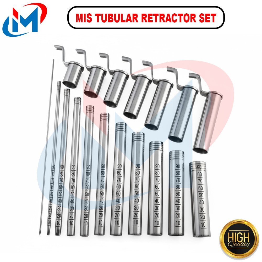 MIS Tubular Retractor Dilators+Neupsy Key Silver 27-29mm Surgery Instruments