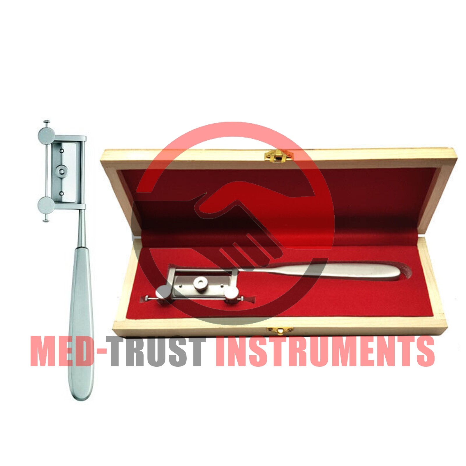 Skin Graft Knife Handle Dermatome with Wooden Box Surgical Instruments