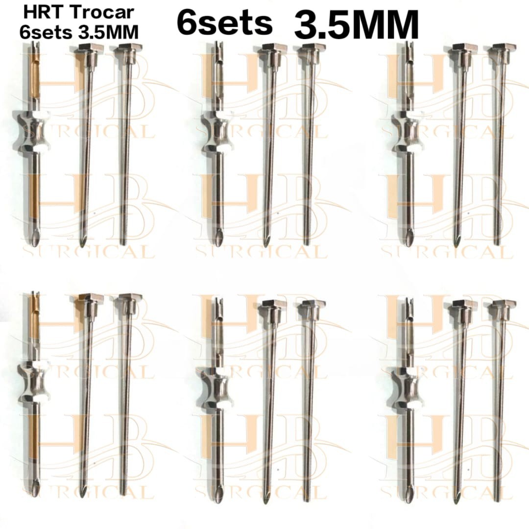 HRT Trocar 3.5 mm Hormone Replacement Pellet Insertion Trocars 6 Sets