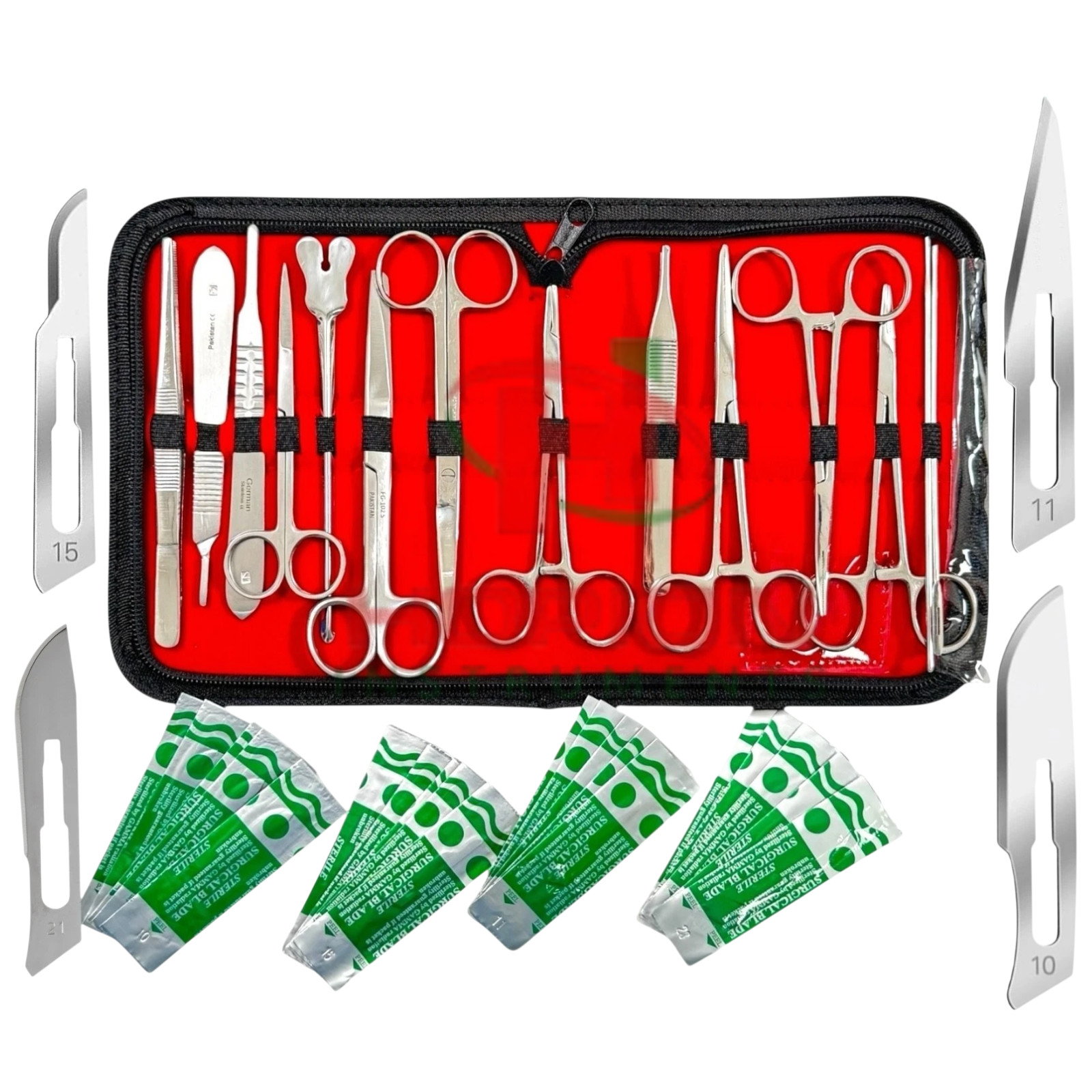 54 PCS MINOR SURGERY DISSECTION DISSECTING STUDENT KIT SURGICAL INSTRUMENTS