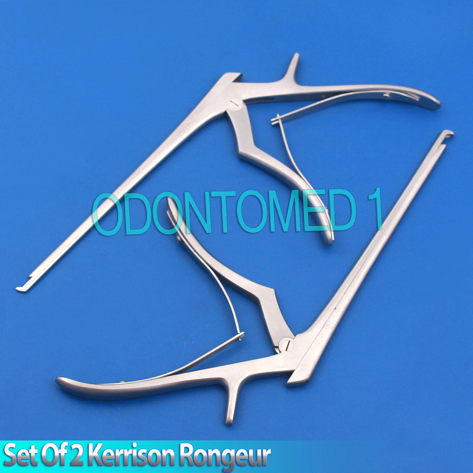 Set Of 2 Kerrison Rongeur 7″ Shaft 3mm + 5mm 45° Up Bite Orthopedic Instruments