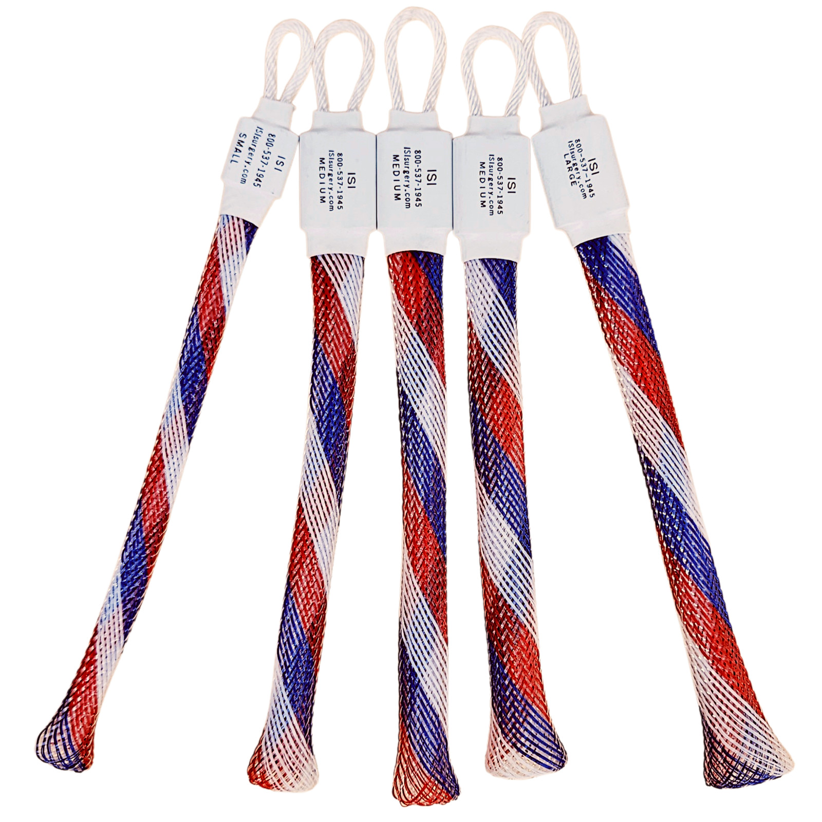 Patriotic Nylon Finger Trap Set (5) Upper Extremity Traction Casting Surgical