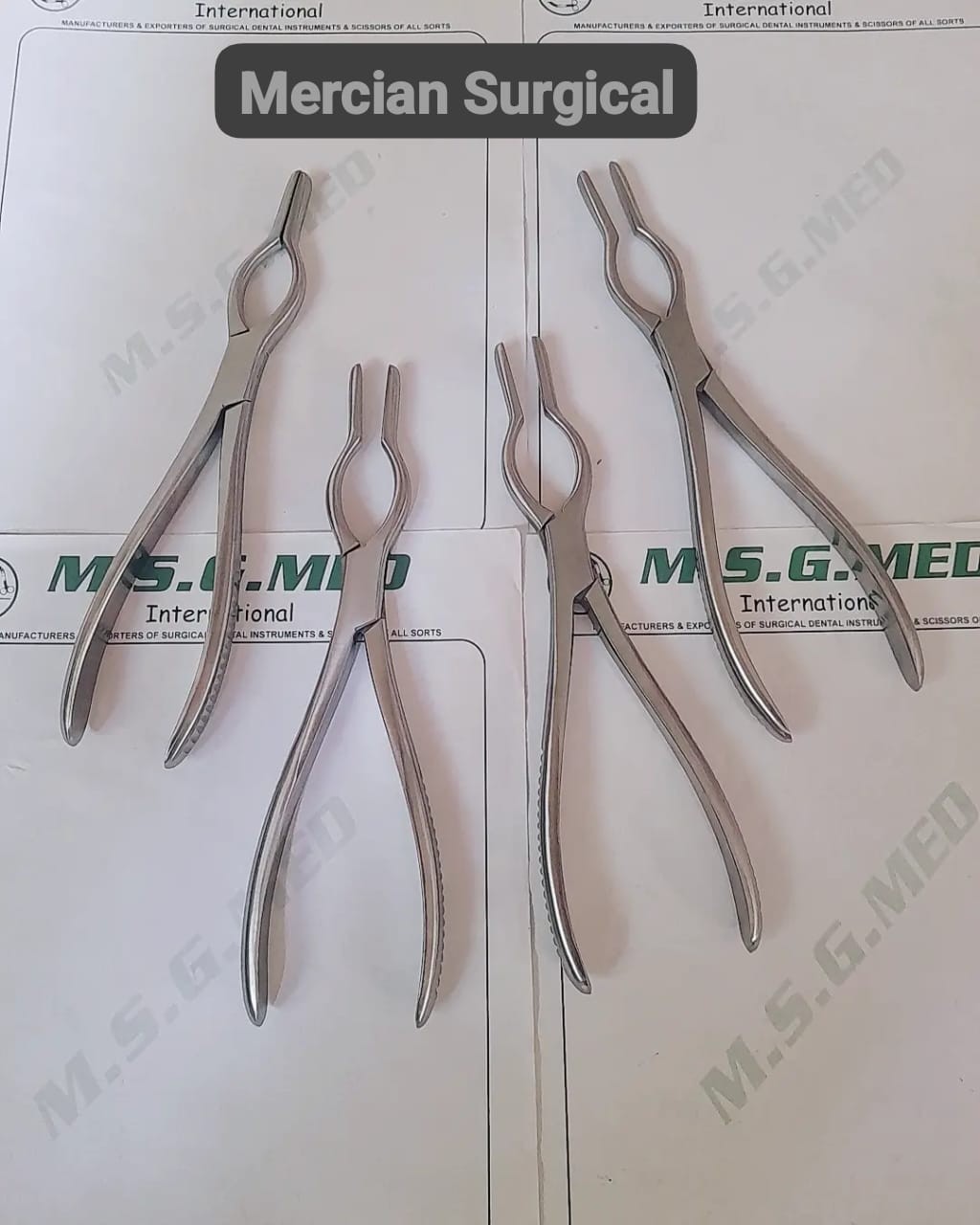 Walsham Universal Septum Straightening Forceps 23cm Stainless Steel 4PCS Set ENT