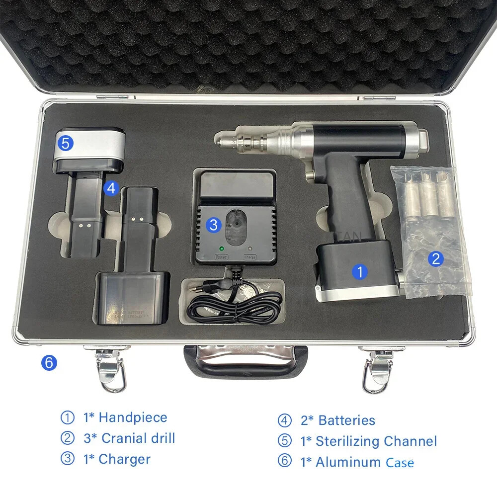 Orthopedic Craniotomy Drill Mill System Cranial Neurosurgery Electric Bone Drill