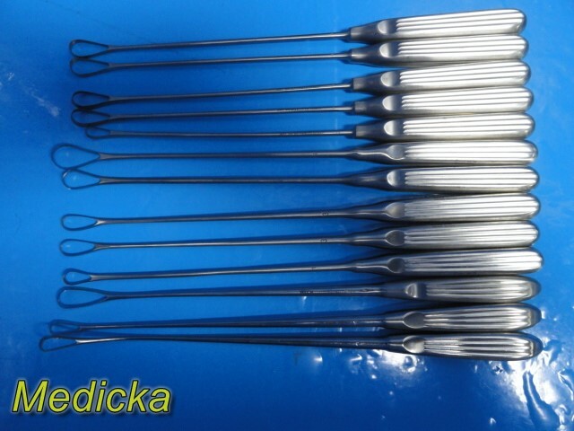 Lot of 13 Jarit Weck Crown Herwig Assorted SIMS Uterine Curettes ~ 23965