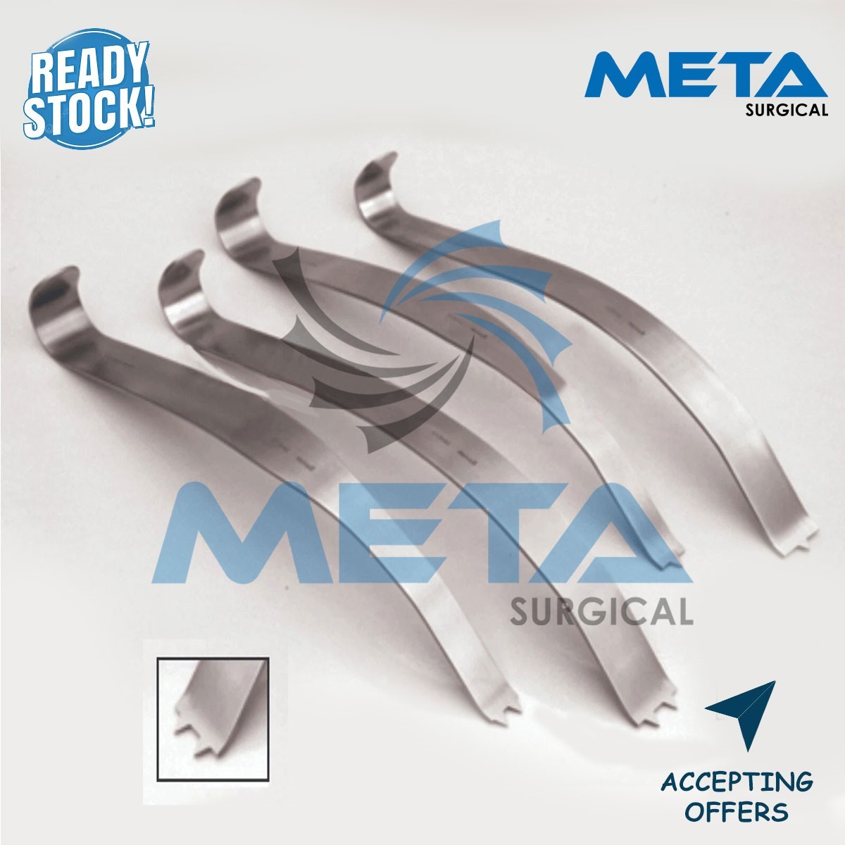 Kolbel Glenoid Shoulder Retractor Set of 4 Pcs Orthopedic Instruments