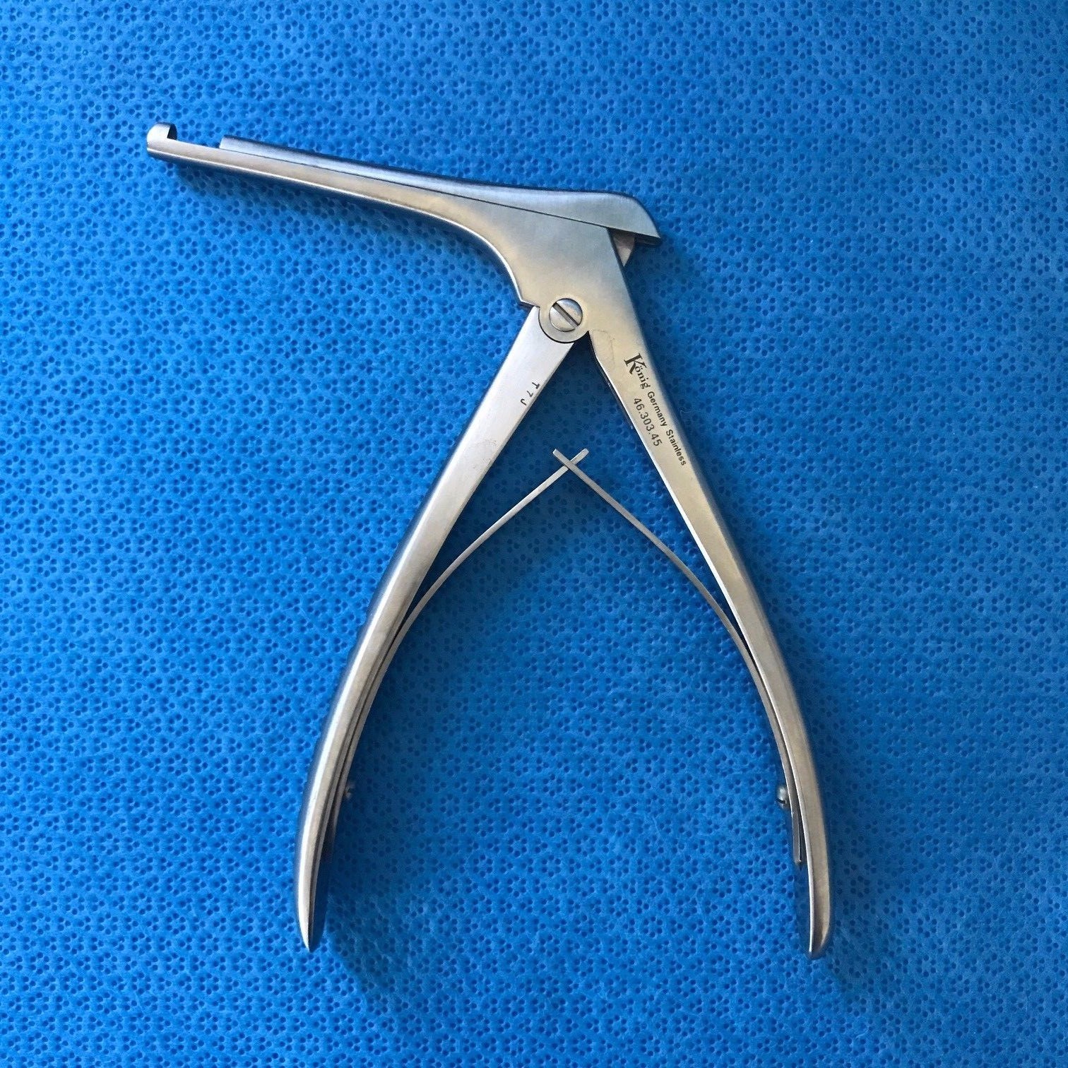 Konig 46.303.45 Medline MDS4630305, 5mmX90 Deg. Up Kerrison Rongeur ENT Surgical