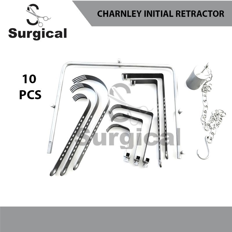 Charnley Initial Incision Retractor Set | 10 Pcs | Surgical Instruments