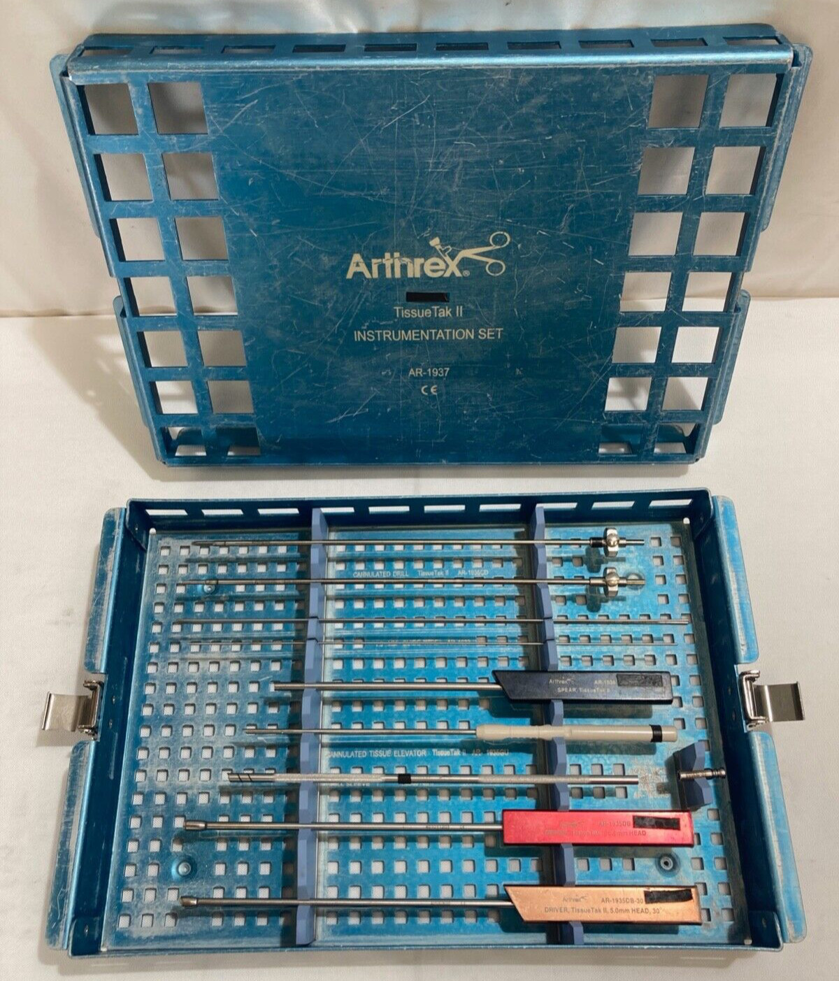 Arthrex AR-1937 Tissue Tak II Instrument Set w/ Case Arthroscopic Orthopedics