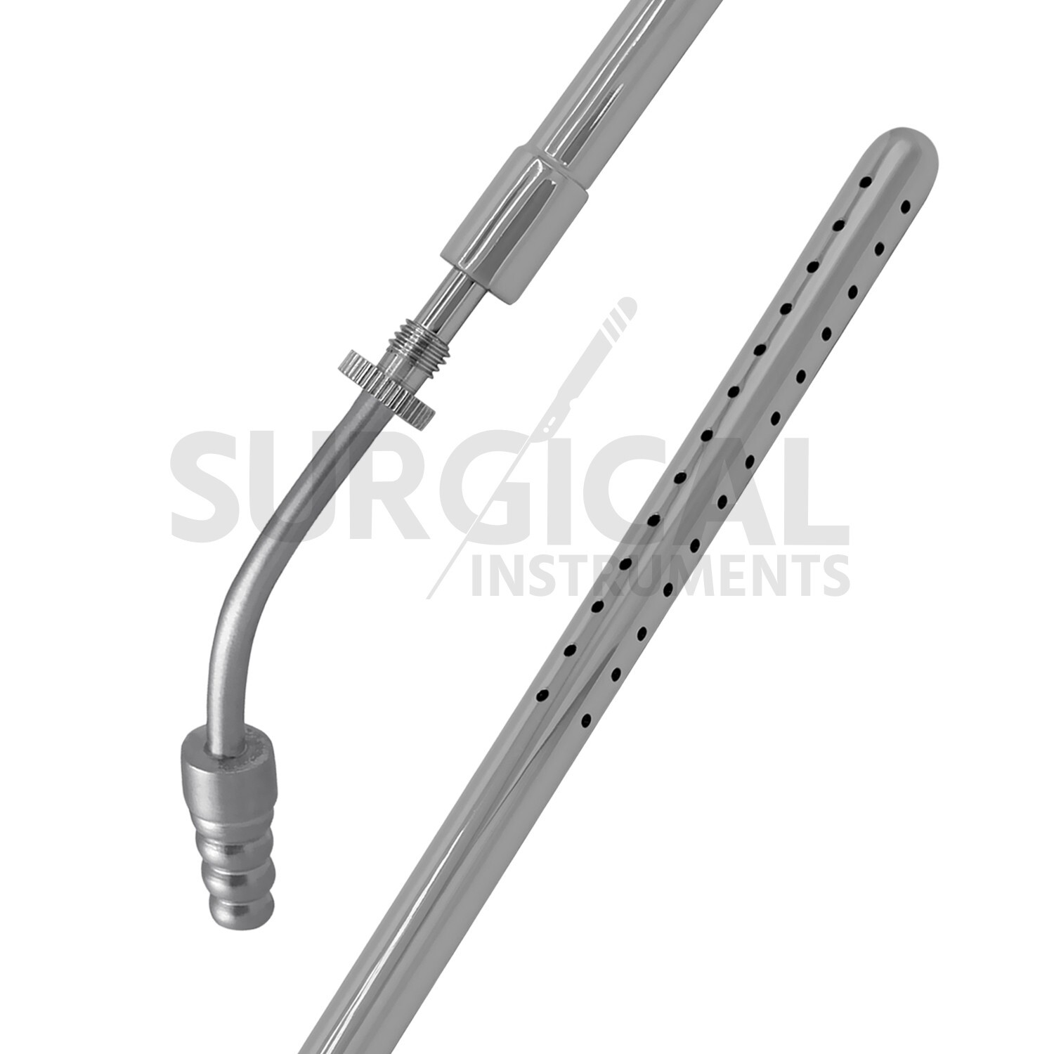 Poole Suction Tube 23 French Curved Surgical Medical Instruments German Grade