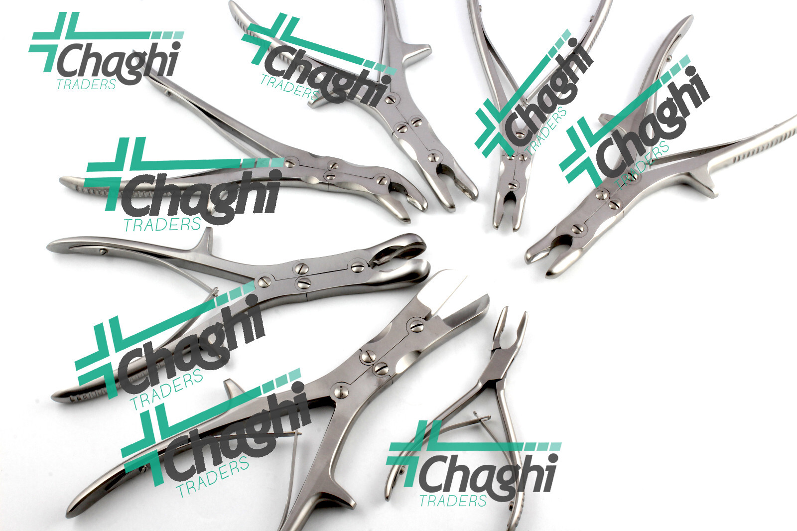 Bone Ronguers and plaster shear 7 PCs Set Orthopedic Surgical Instruments Chaghi