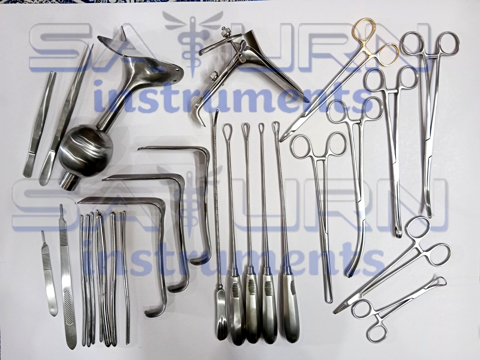 Dilation and Curettage (D&C) Set Gynecology Surgical Instruments By Saturn