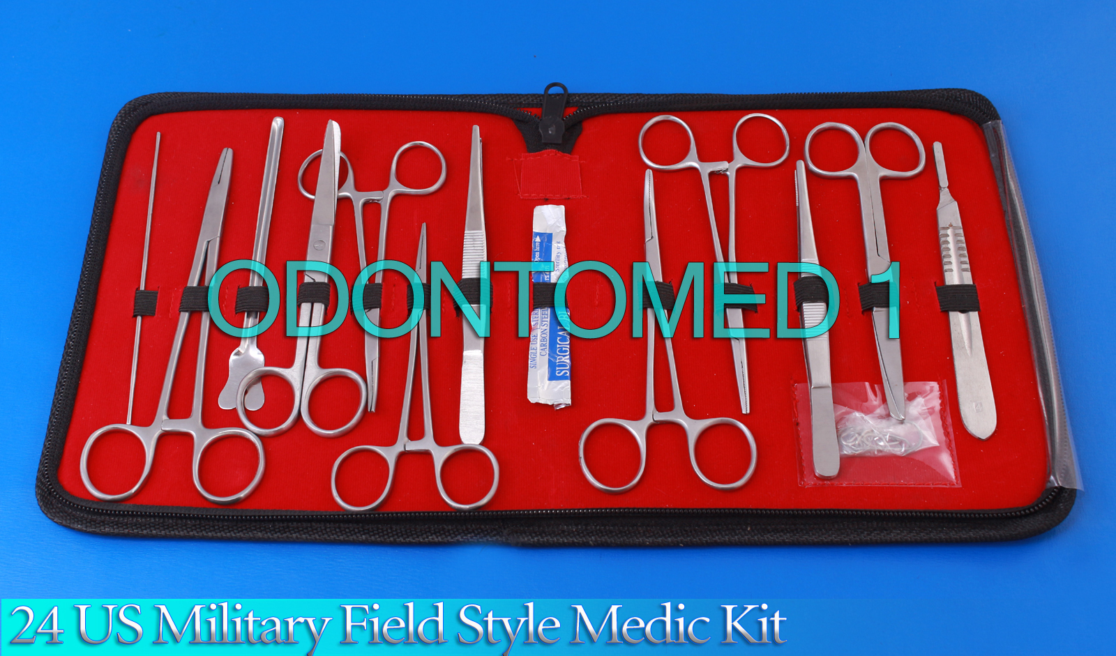 3 SETS 24 US Military Field Style Medic Instrument Kit – Medical Surgical DS-888