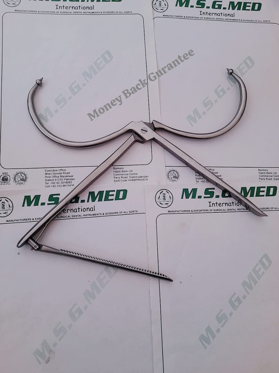 Orthopedic Bone Reduction Forceps Clamps with Ball Point X Large Stainless