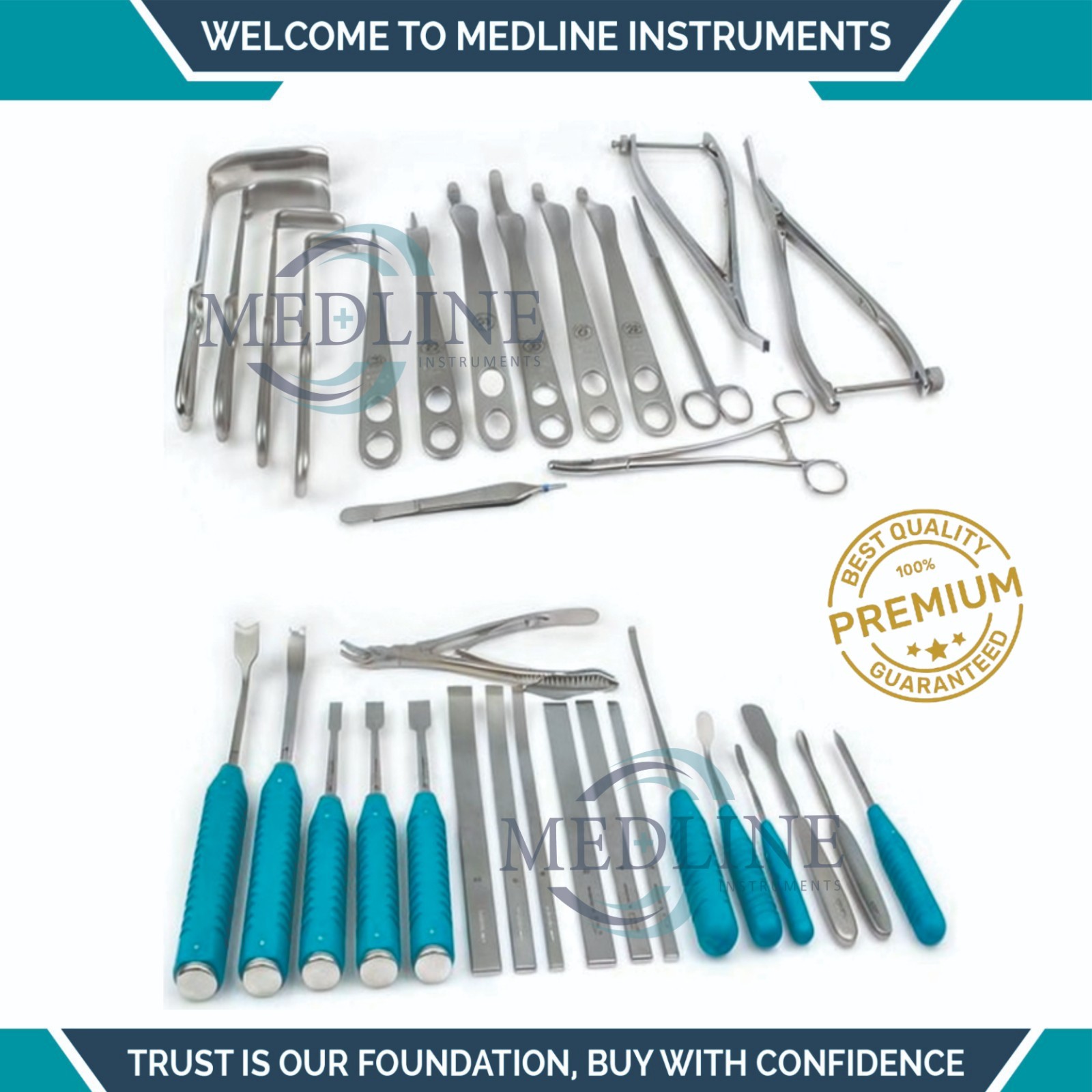 Periacetabular Osteotomy Orthopedic Instruments Set