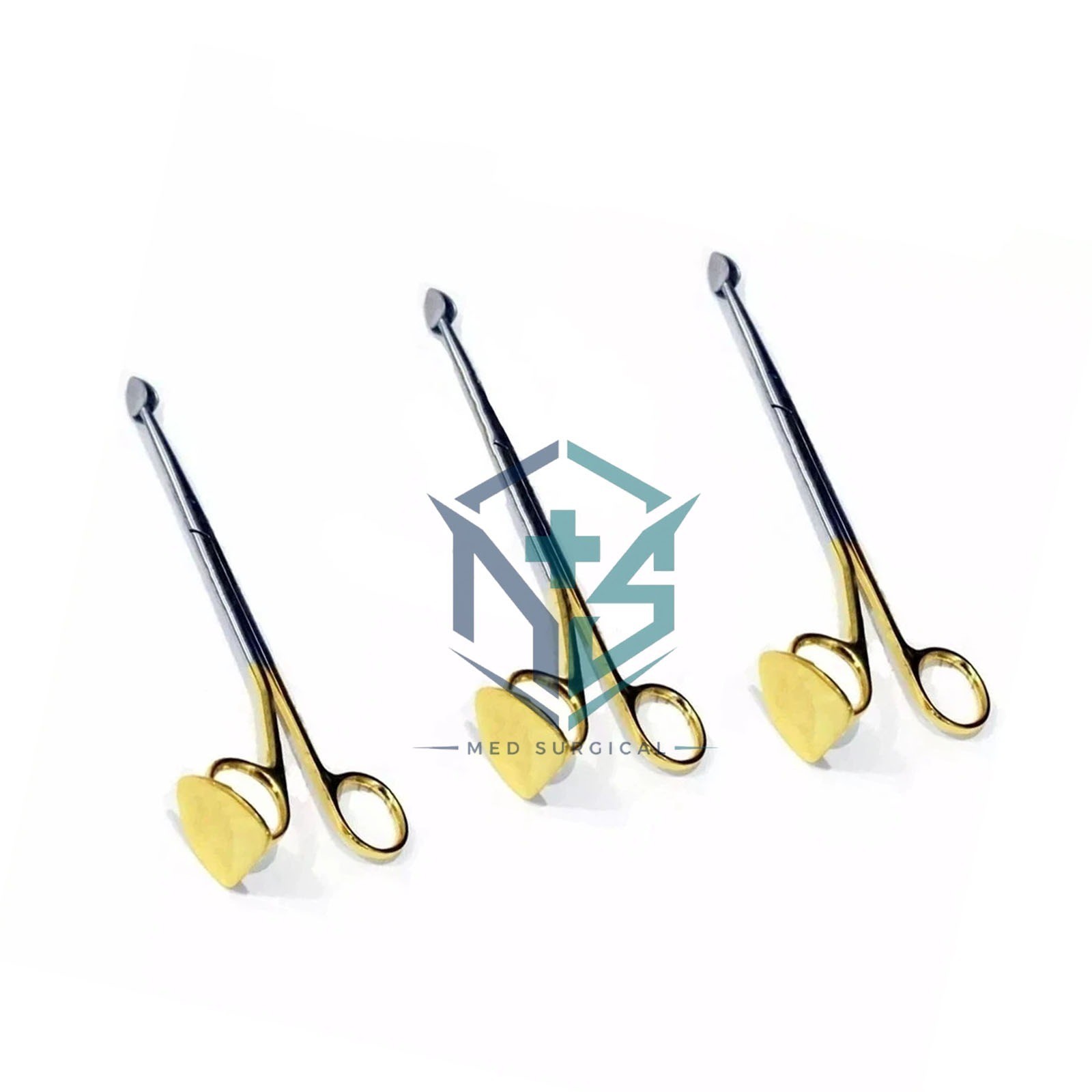 Trepsat Facial Flap dissector scissors set of 3pcs,10mm,15mm,20mm total length