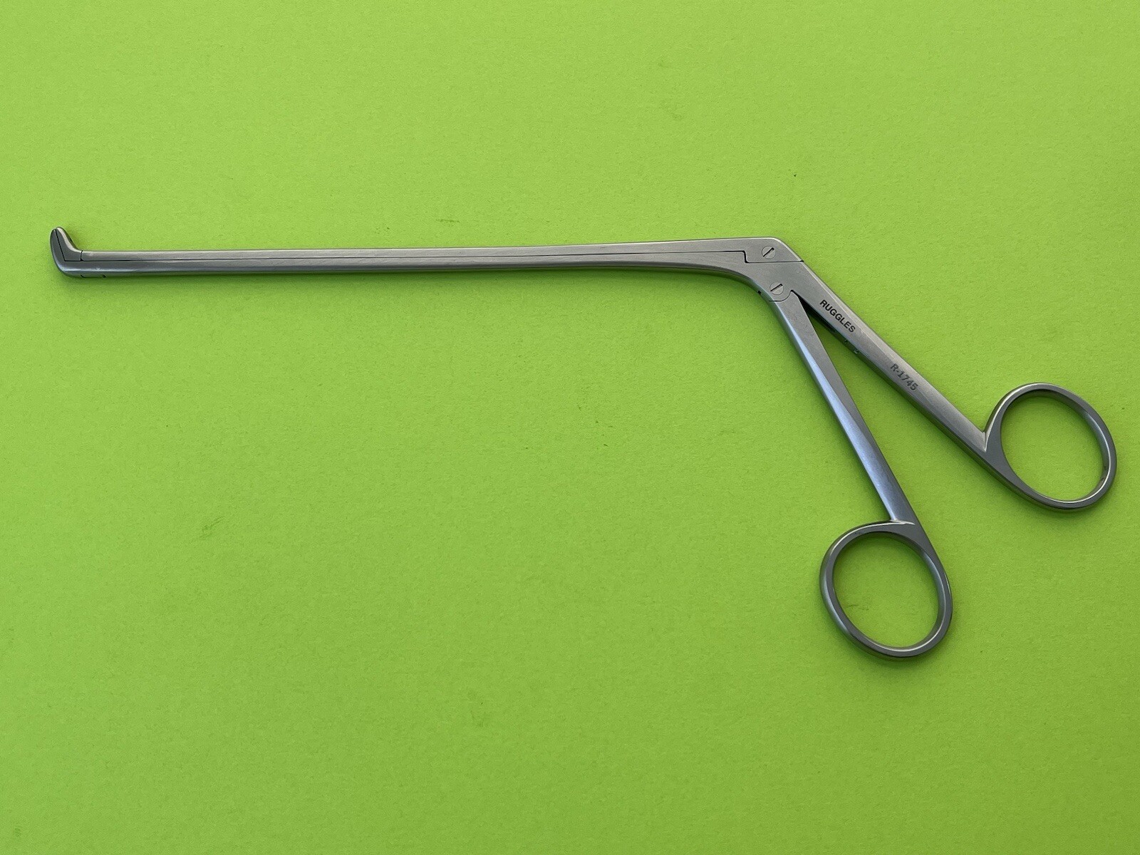 Ruggles Intervertebral Disc Rongeur, 70° Angled Up, 4mm x 8mm Cup, 7″