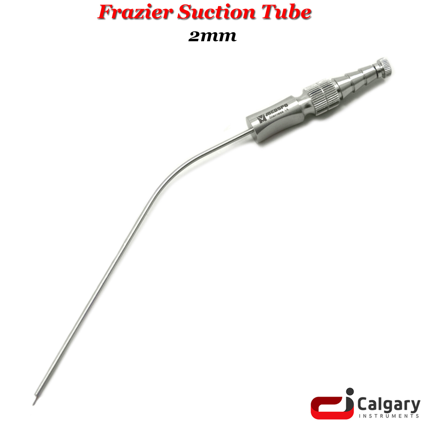 Frazier Suction Tube 2mm Aspirator Suction Tip Nasal Cavity Lumber Cervical Tool