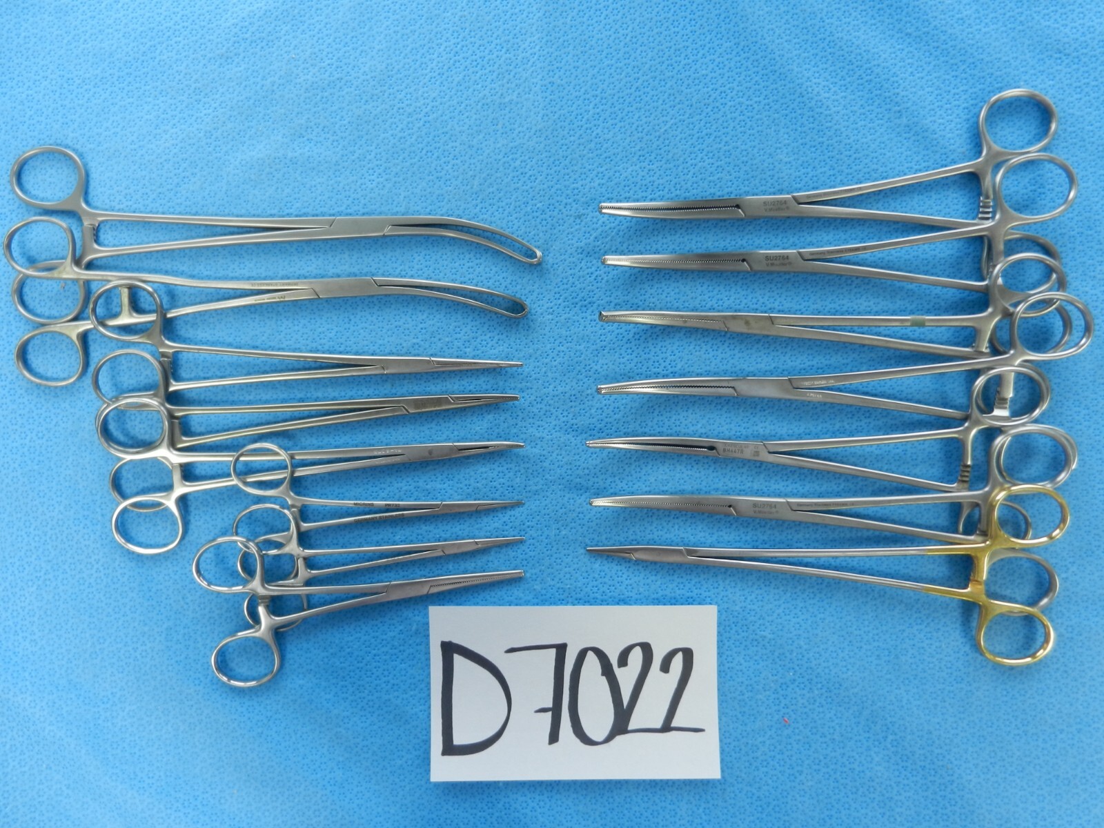 D7022 Pilling Weck V. Mueller Codman Surgical Forceps Lot of 15 Approx 13-24cm