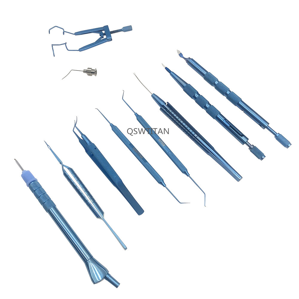 Micro Coaxial Set Diamond Knife Capsulorhexis Forceps Ophthalmic Instruments