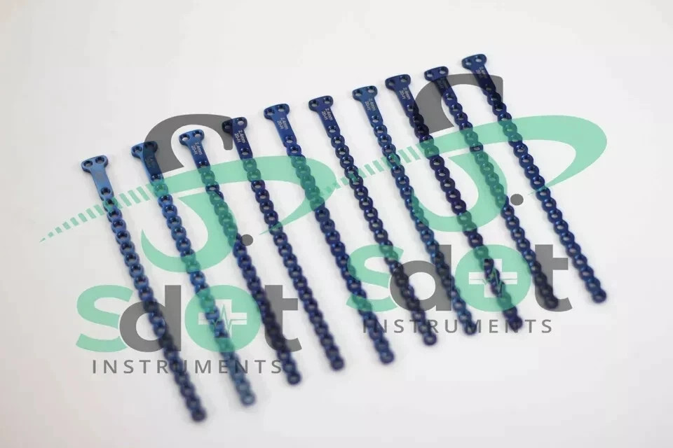 1.5mm Locking T Plate 26 Hole Set of 10 PCS Titanium By SdOt Instruments