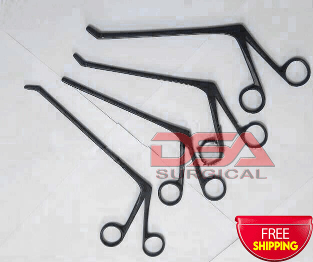 Crocodile Forceps Set of 4Pcs Up,Down,Str Orthopedic Instruments Black Coated