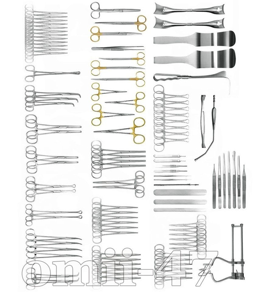 TC 104 Pcs Basic Laparotomy Set Surgical Surgery Abdominal Instruments