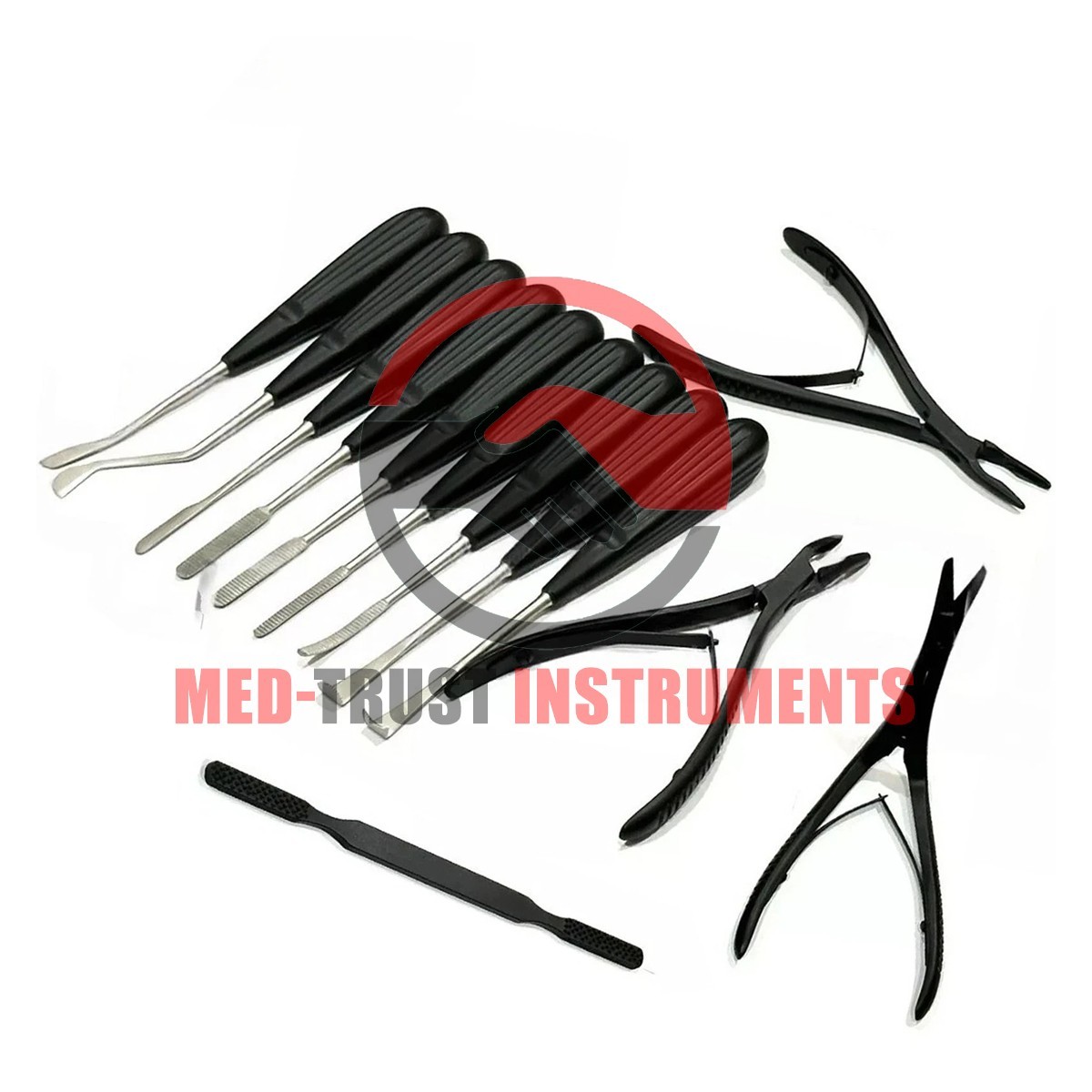 Rhinoplasty Preservation Instruments Set Black