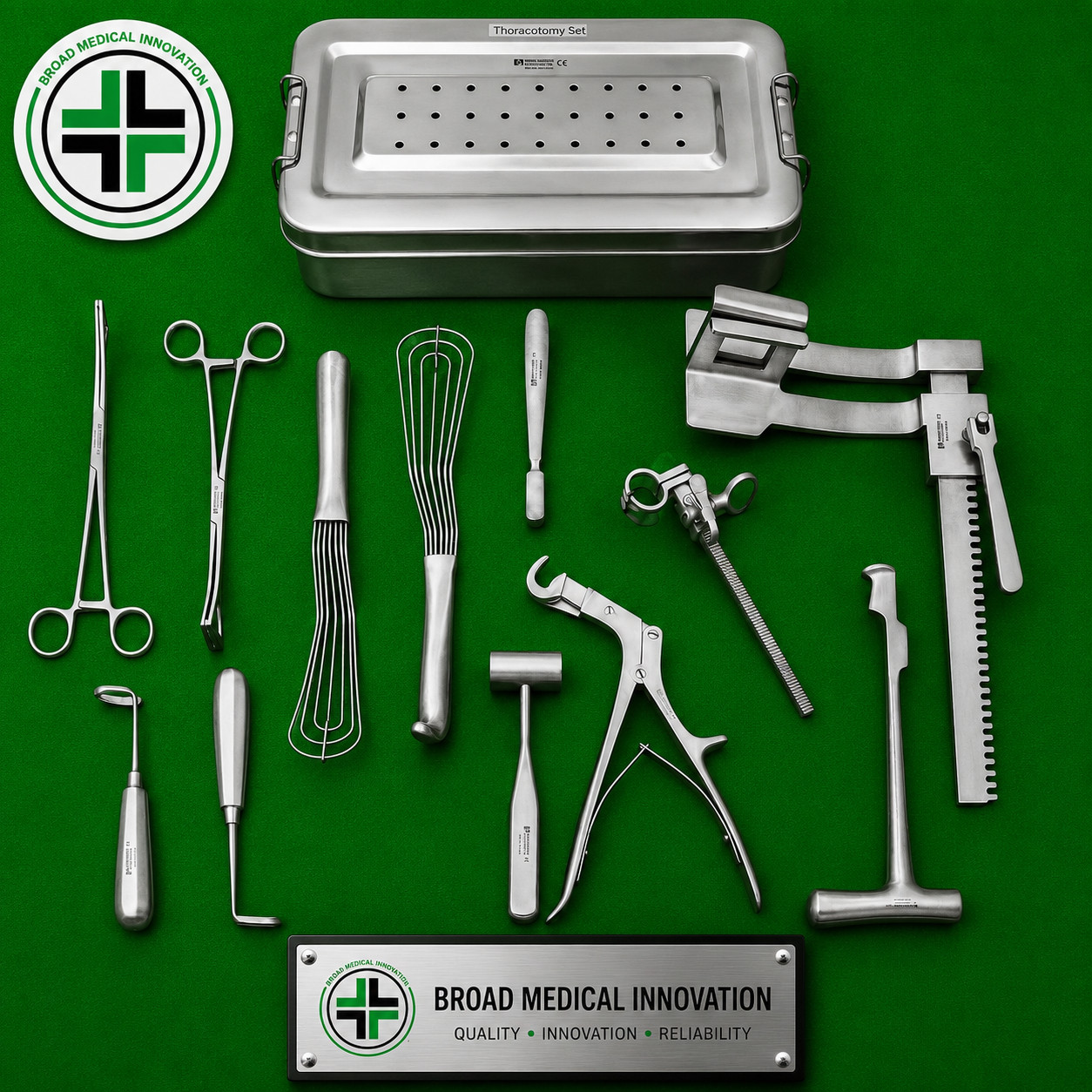 Thoracotomy Surgical Instrument Set Thoracic Surgery 13 Pcs SET OR Grade