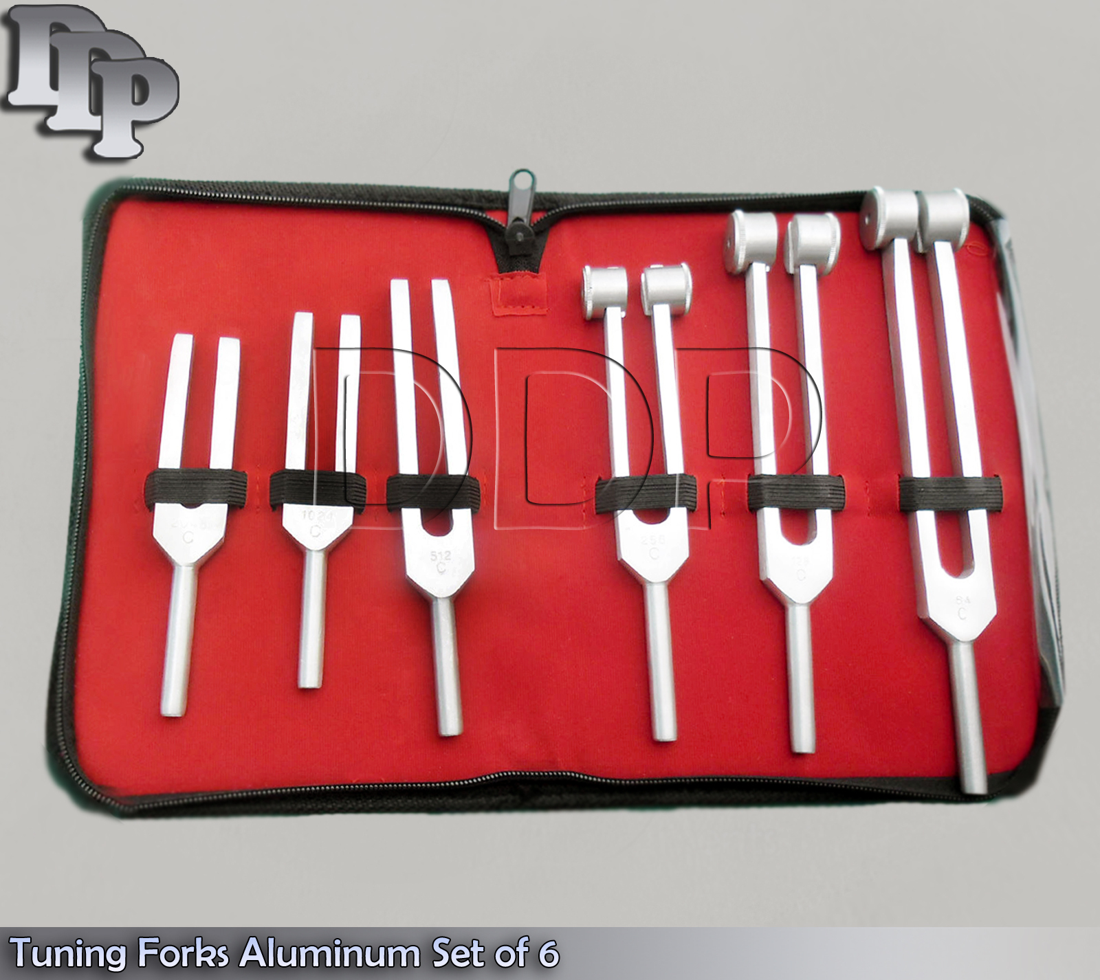 Tuning Forks Aluminum Set of 6 Frequencies Surgical Instruments