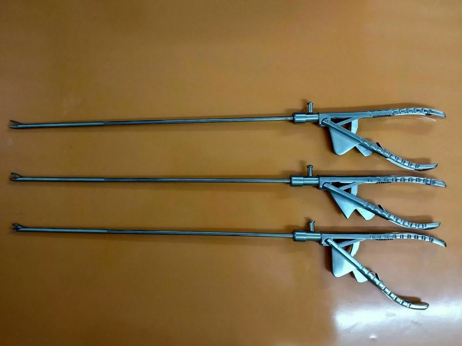 SS Laparoscopic Needle Holder Driver Straight Curve Left & Right Jaw Forcep 5mm