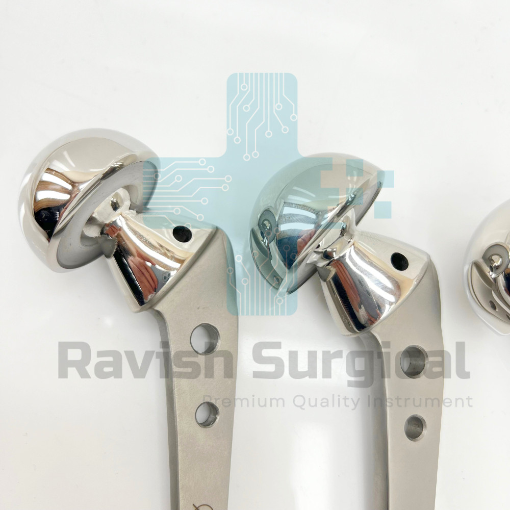 Reusable Bipolar Hip Prosthesis Fenestrated Set of 5 Stainless Steel Orthopedic