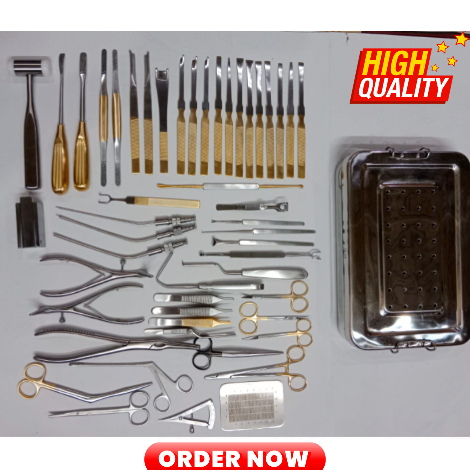Rhinoplasty Instruments Set 50 Pcs of ENT Nasal Surgical Instruments