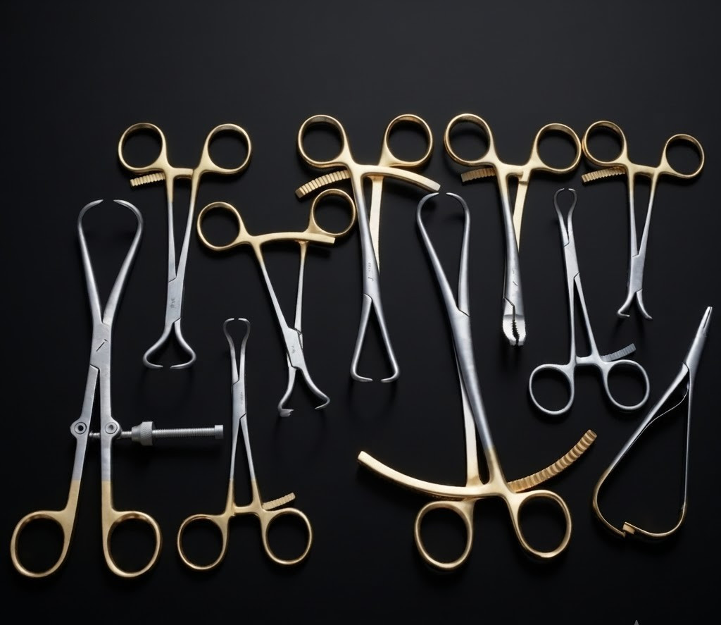 Bone Reduction Holding Forceps Gold Surgical Instruments Orthopedics 10 PCS