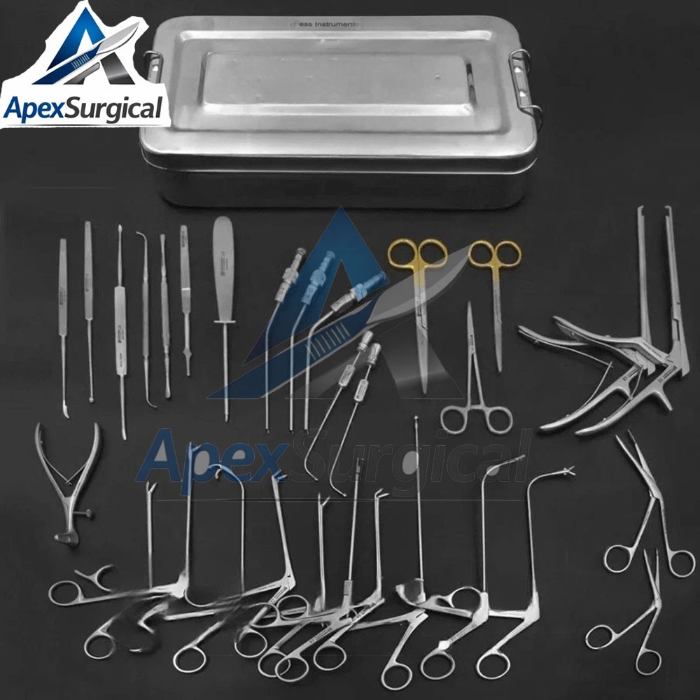 Fess Instruments Set, Complete Set of Endoscopic Sinus Surgery Instruments