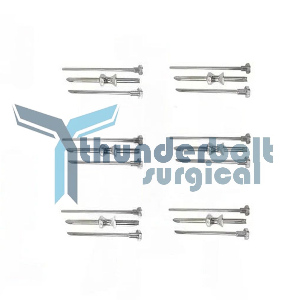 6 Sets HRT Trocar 3.5 mm and 4.5mm Hormone Replacement Pellet Insertion Kit