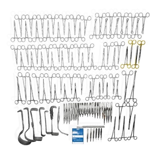 New 108-Pcs Set Laparotomy Instruments MedicalSurgical Abdominal Surgery Kit