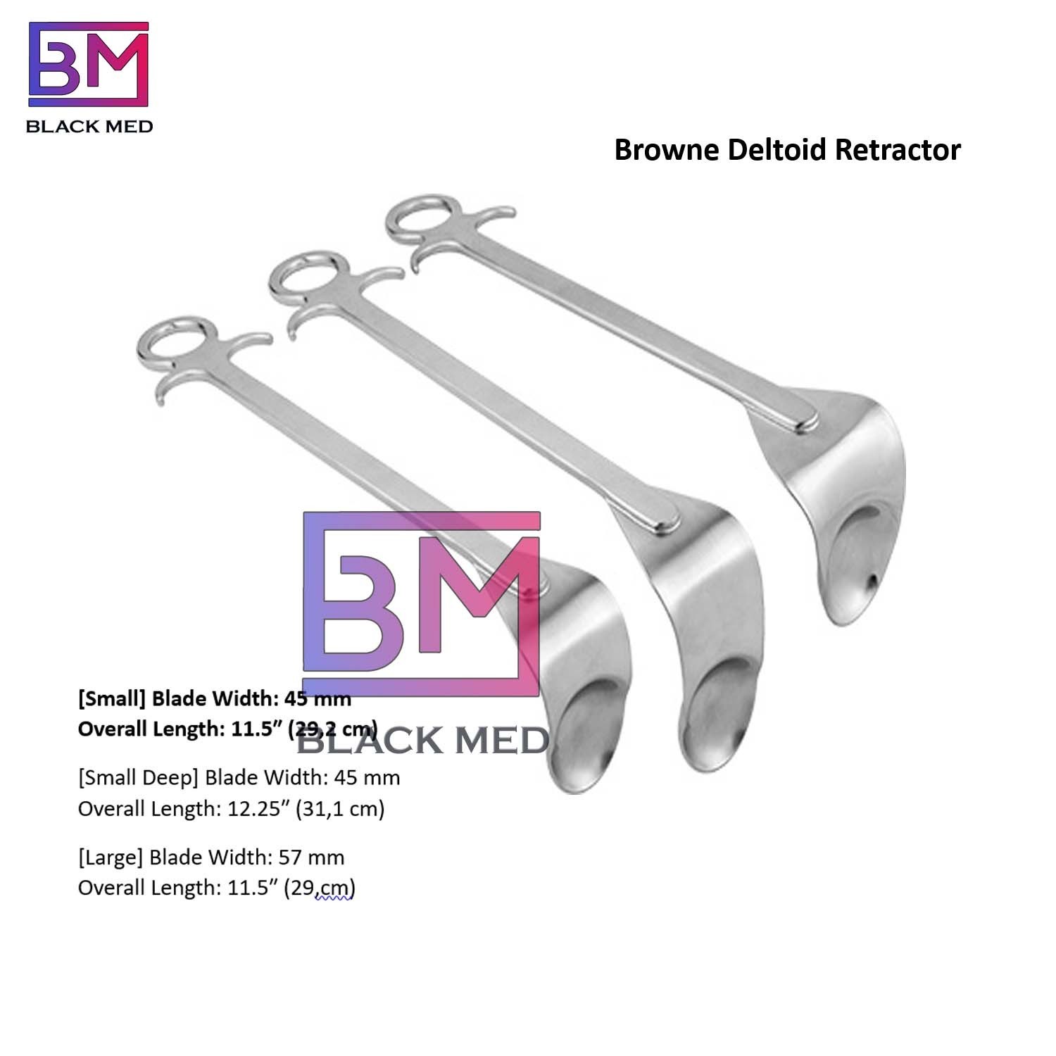 Browne Deltoid Retractors 3PCS Set – Orthopedic Surgery Instruments