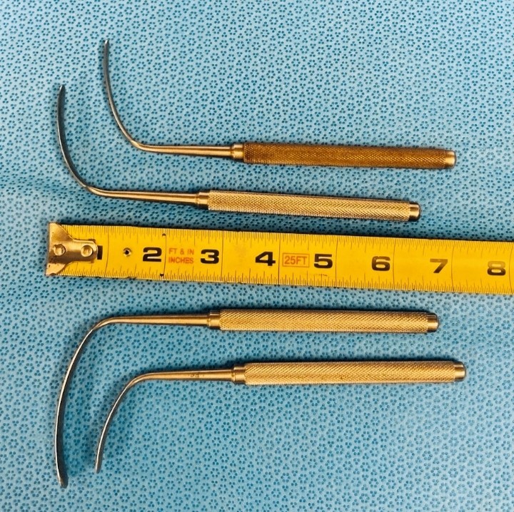 Set of 4 Storz N3321/2/3/4 Sewall Orbital Retractor Blades ENT Plastic Surgery