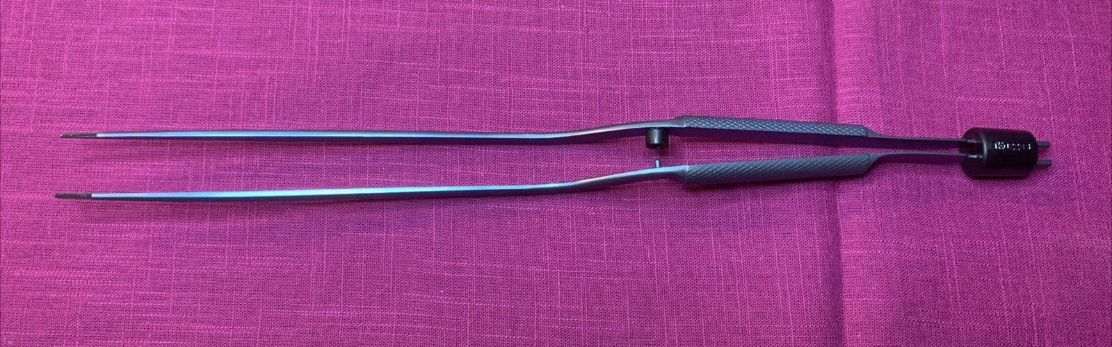V Mueller Bayoneted Bipolar Forceps VMNS F-5018 1mm Tip NEW