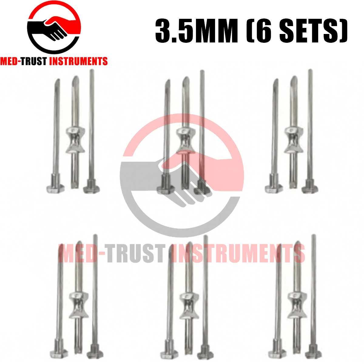 6 Sets HRT Trocar 3.5 mm Hormone Replacement Pellet Insertion Kit